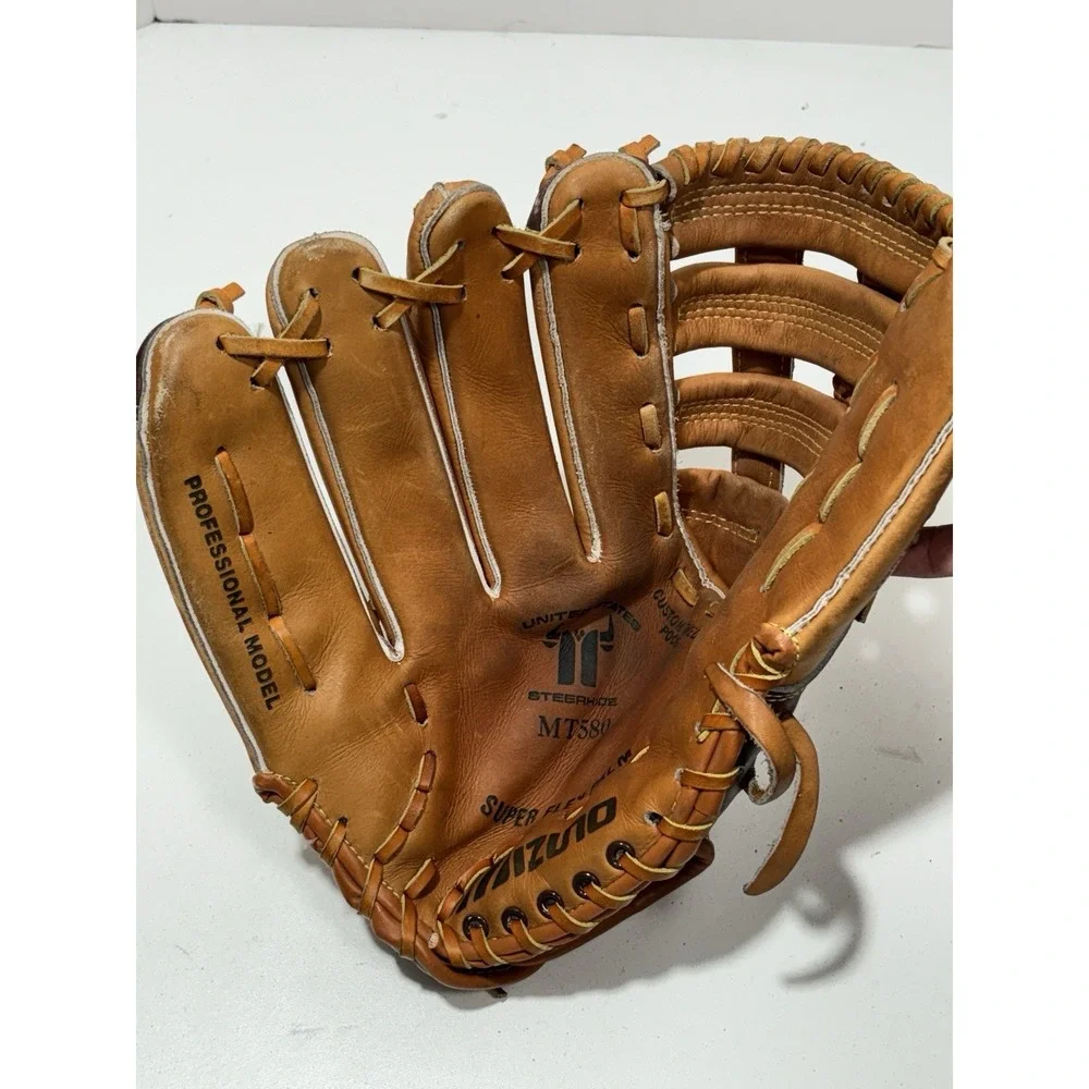 Mizuno MT580 RHT Baseball Fielders Glove Brown Professional‎ Model LHT